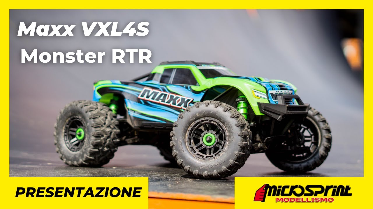 PRESENTAZIONE MAXX VXL4S MONSTER RTR - Microsprint