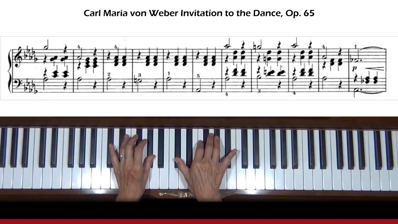 Weber Invitation to the Dance, Op. 65 Piano Tutorial Part 2