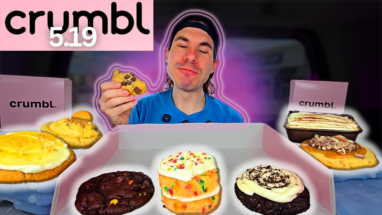 Eating All 8 Crumbl Cookies! May 19 Lineup