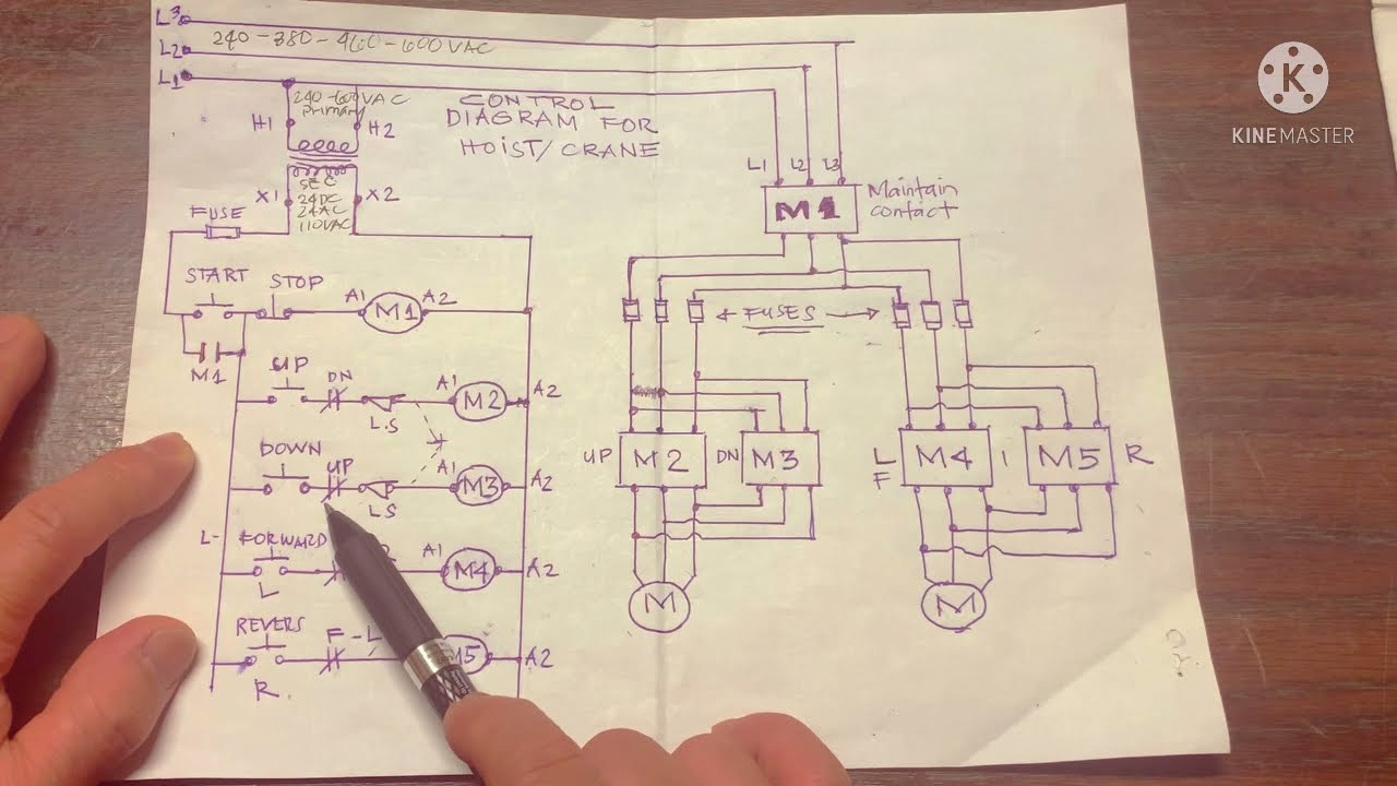 Hoist or crane how its work, explained the Circuit diagram..