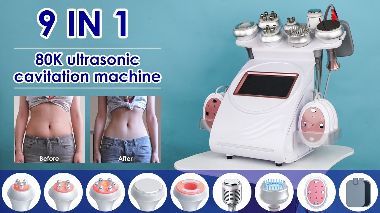 ultrasonic&nbsp;cavitation&nbsp;slimming&nbsp;machine 9 In 1 Unoisetion Cavitation Machine Lipo Laser