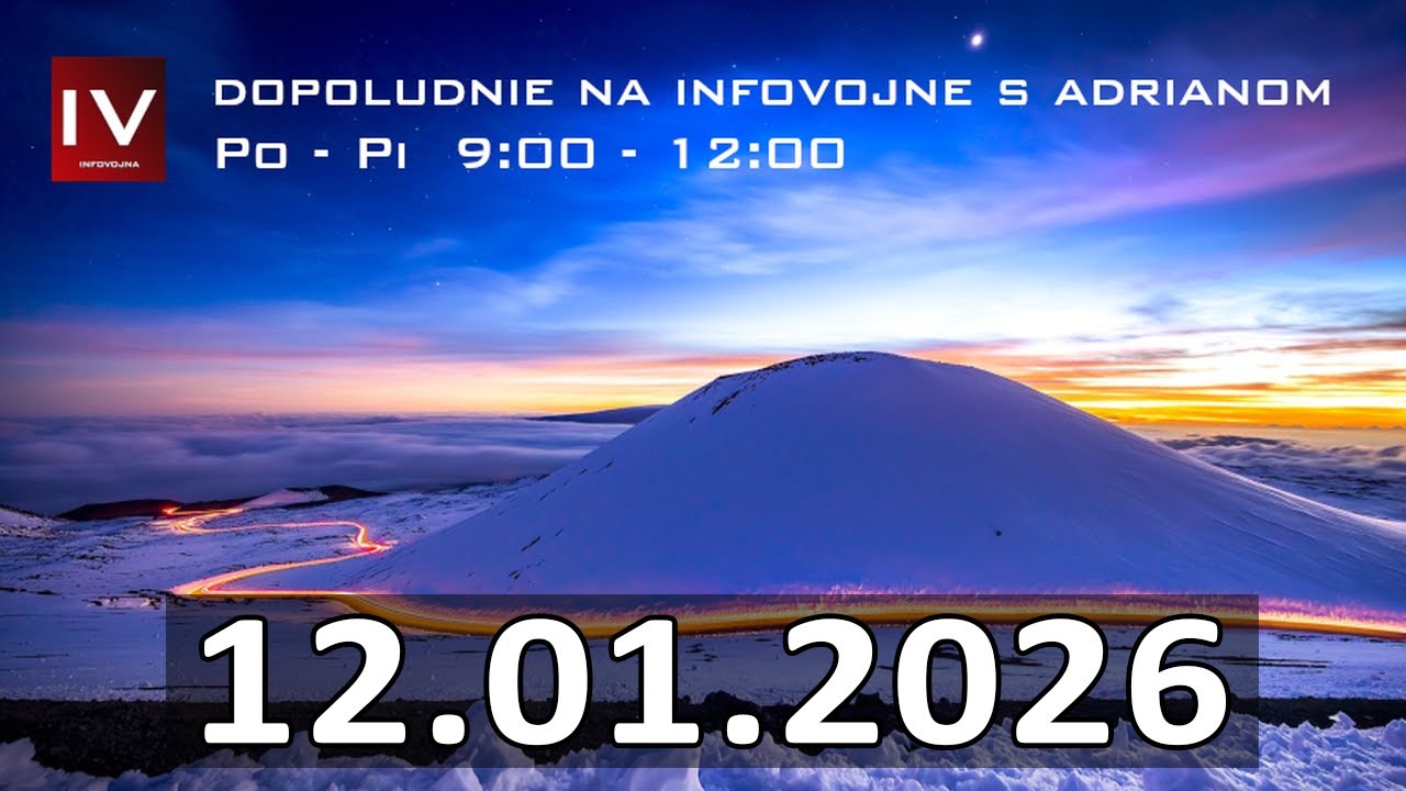 Dopoludnie na InfoVojne s Adrianom 12.1.2026