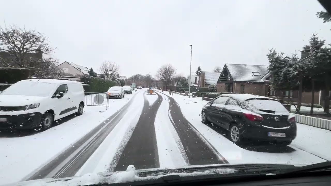 توصيل 🚛الطلبات📦نهار كامل في ثلج ❄️🇧🇪