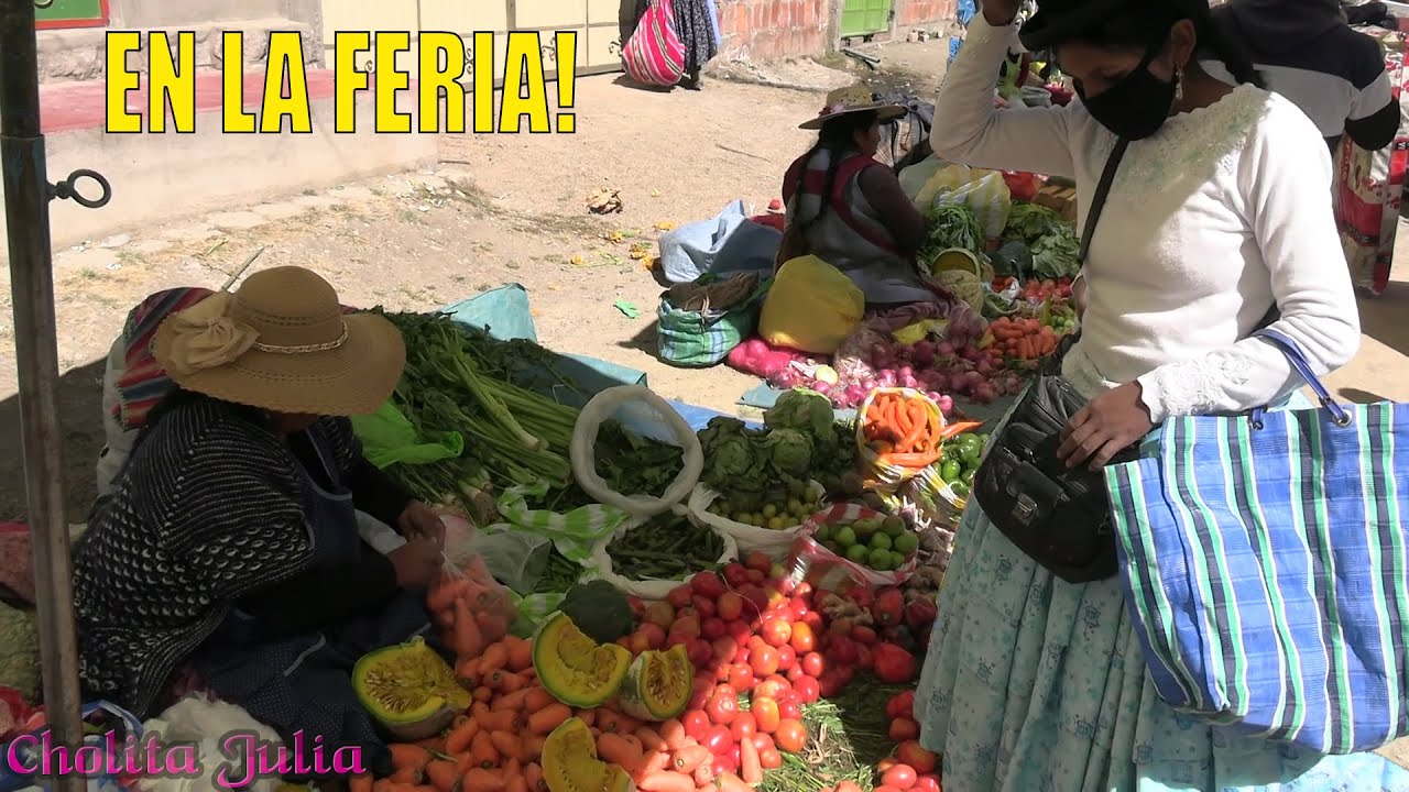 HACIENDO MIS COMPRAS EN LA FERIA DE MI PUEBLO - CHOLITA JULIA