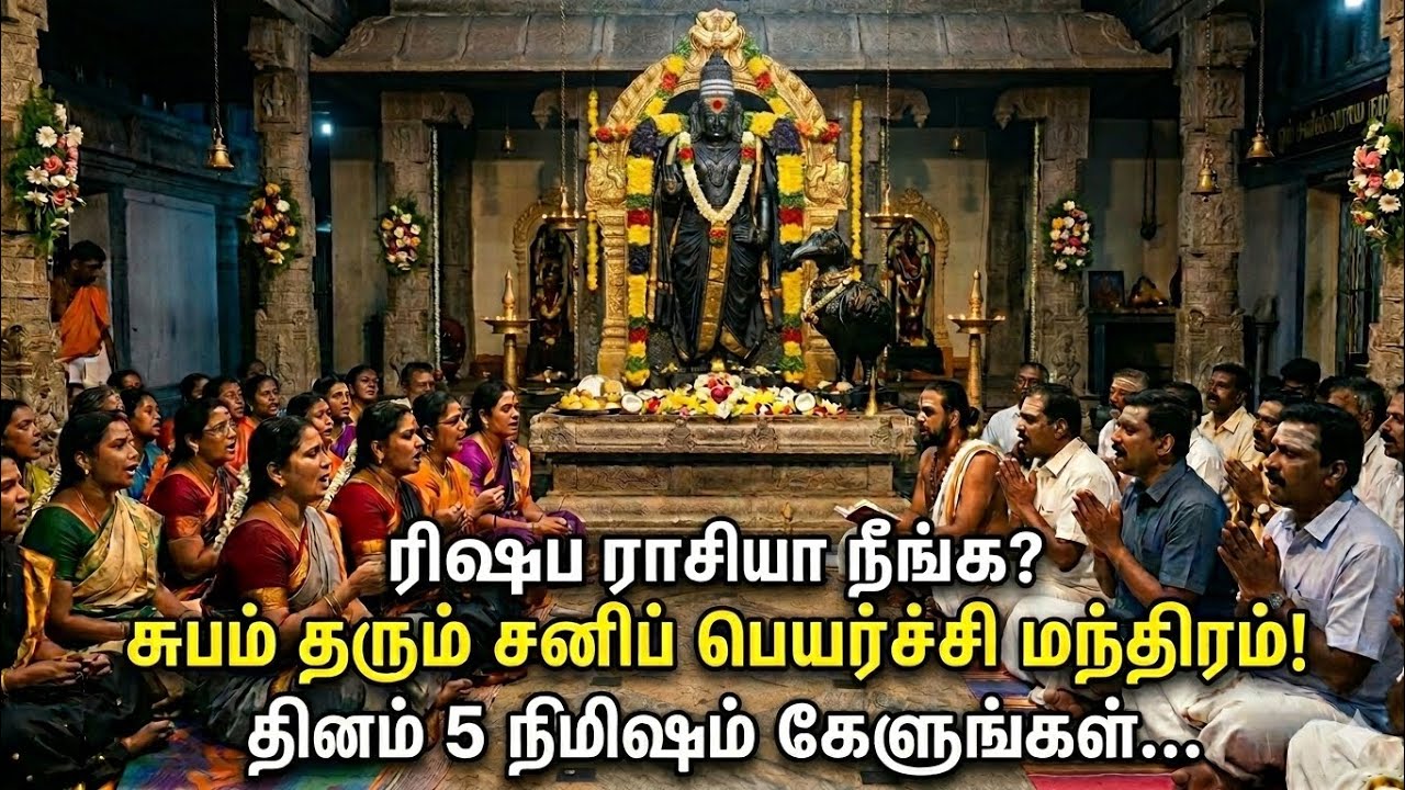 ரிஷப ராசி சனிப் பெயர்ச்சி 108 மந்திர ஜபம் | Rishabam Rasi Sani Peyarchi Mantra | சனி தோஷ மந்திரம்