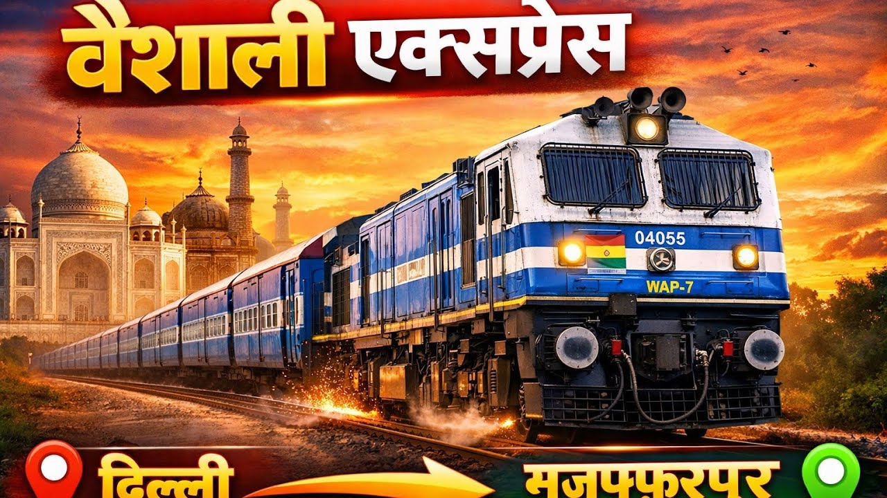 Bihar ki Shaan&ndash;Vaishali Express🚆15565 From Lalitgram To New Delhi Arrived Chhapra Junction PF 1