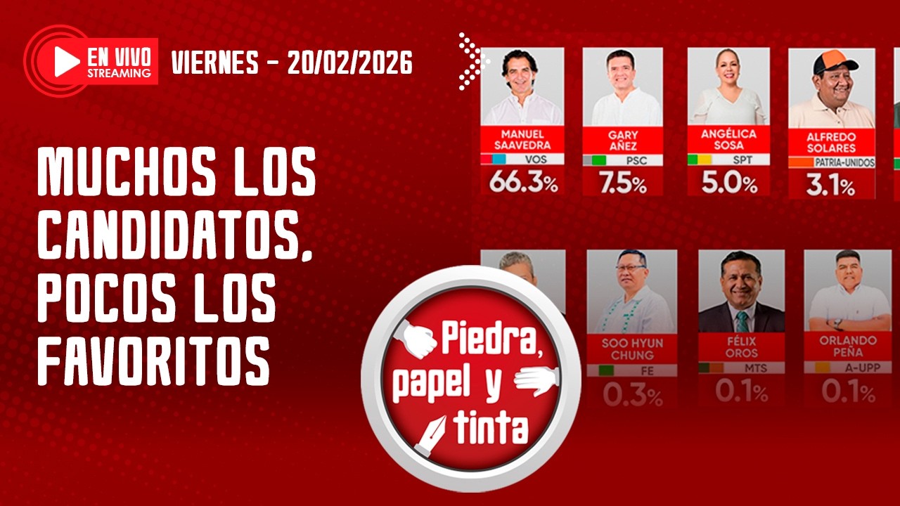 Muchos son los candidatos, pocos los favoritos - piedra, papel y tinta 20-02-26