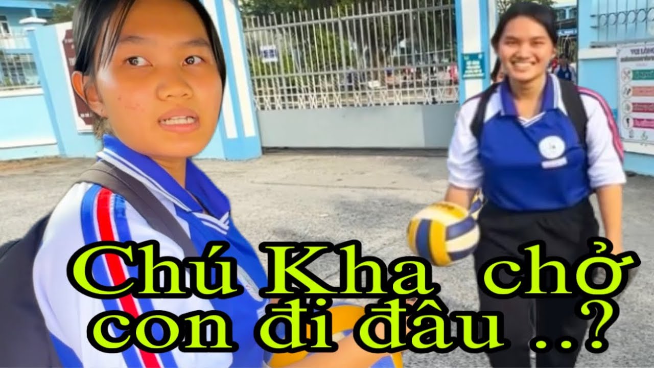 Tới công chuyện rồi Minh Kha phải đến trường học rước Bích Trâm HS lớp 10 đi.