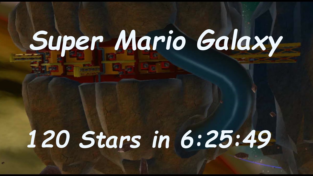 PB BY AN HOUR | Super Mario Galaxy - 120 Stars in 6:25:49