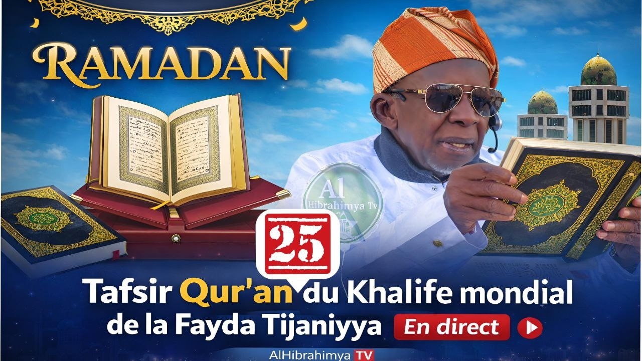 [🔴Direct ] Médina Baye : Tafsir Qur'an avec Alkhalifa Cheikh Mahi Ibrahima Niass - 15/03/2026