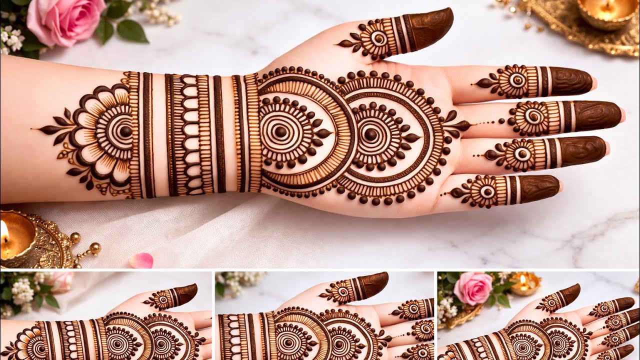 Easy stylish front hand mehndi | Ramadan special mehndi design | Simple mehandi design | mehndi 2026