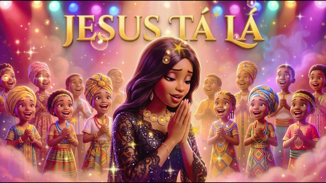 JESUS TÁ LÁ 🇦🇴✨ (Versão Kids Angola) | Louve Play Kids 🧒🎶