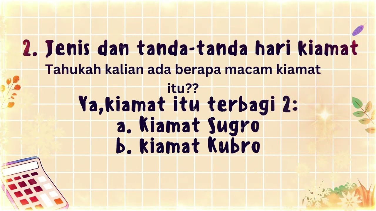 KELAS V SEMESTER 2 MATERI KETIKA KEHIDUPAN TELAH BERHENTI