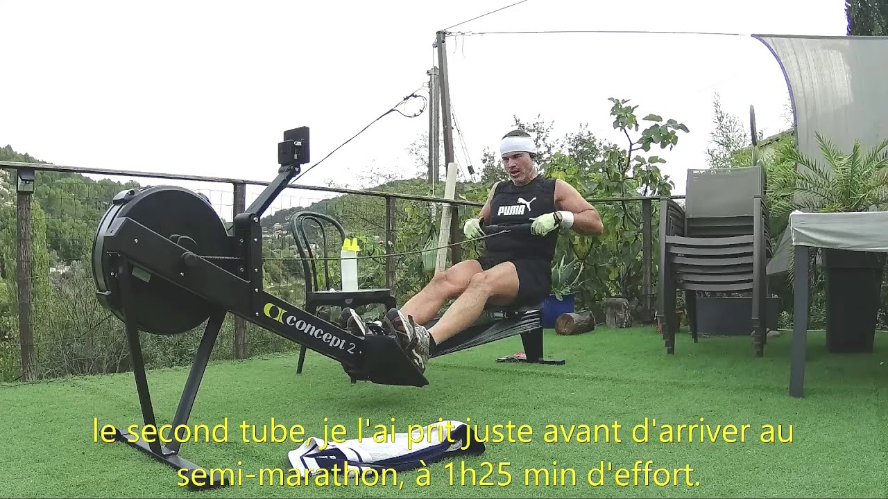 Marathon rameur concept2 Rowing aviron indoor