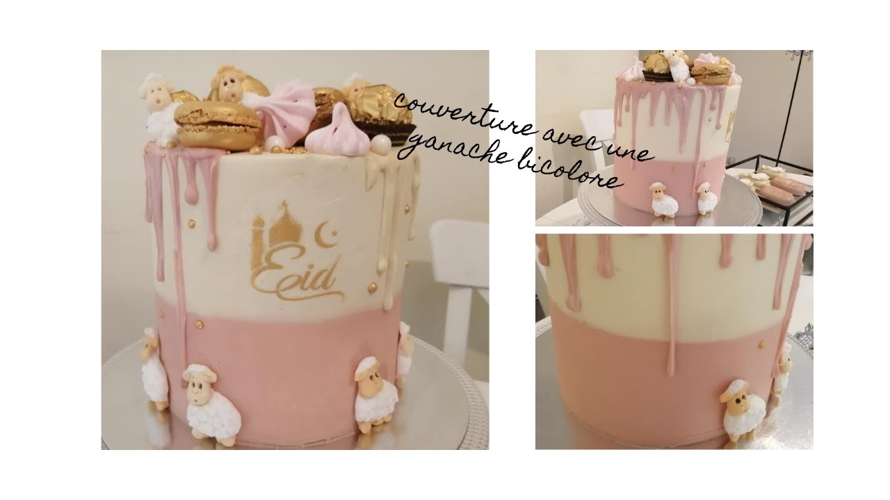 Ganache de couverture bicolore pour vos layercakes très facile et super beau😍