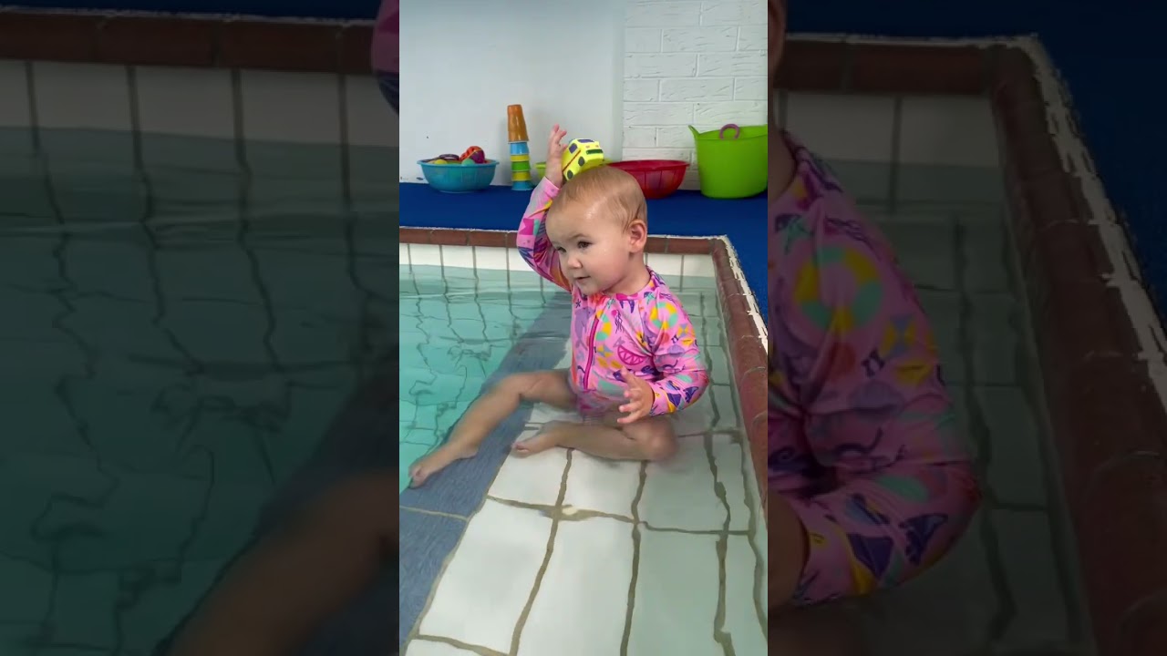 Fun Times In The Swimming Pool #swimming #babyswimming #happybaby