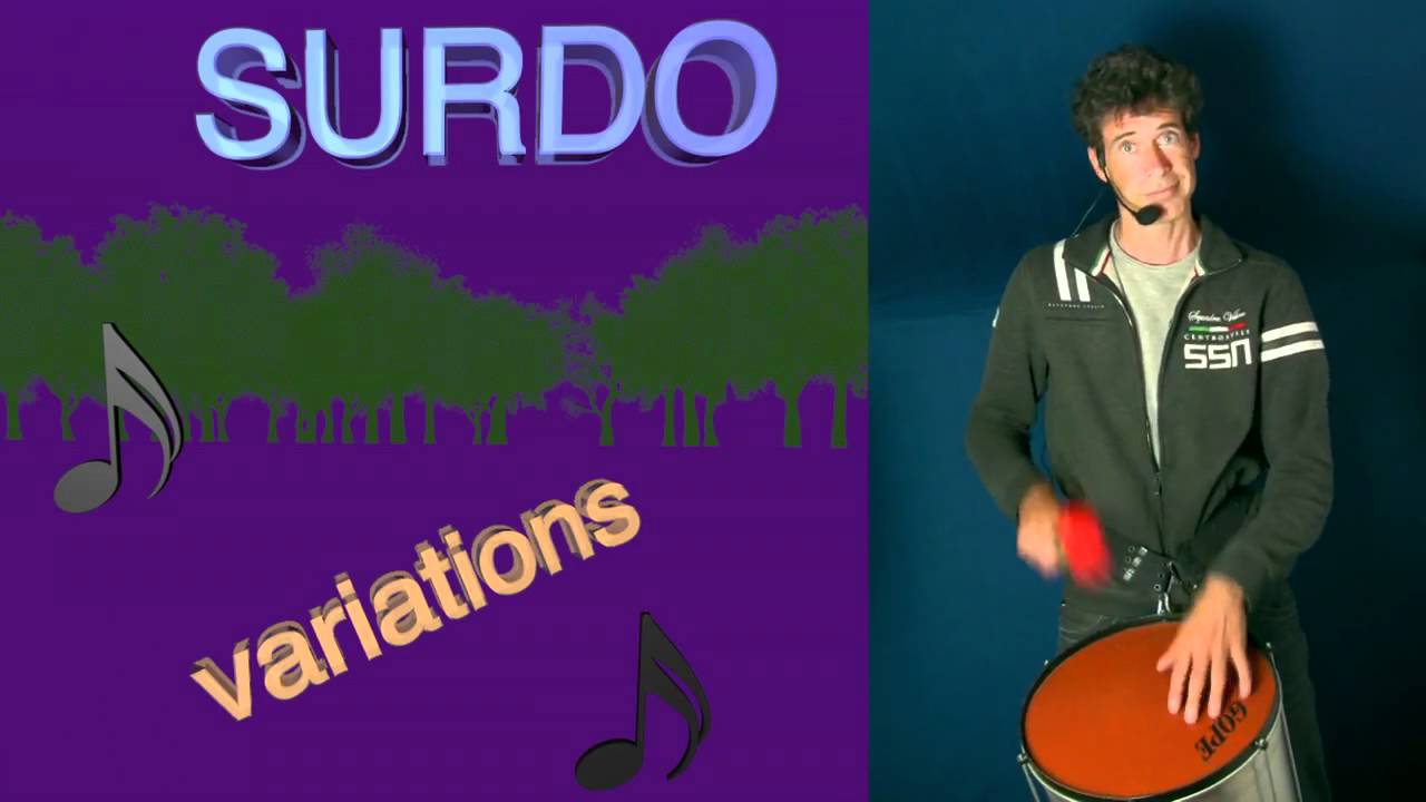 Surdo variations in samba. Free tutorial