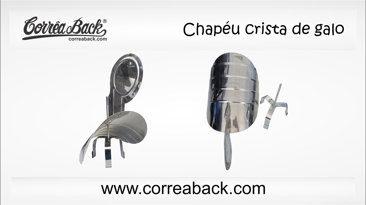Montagem chapéu giratório (galo) na chaminé