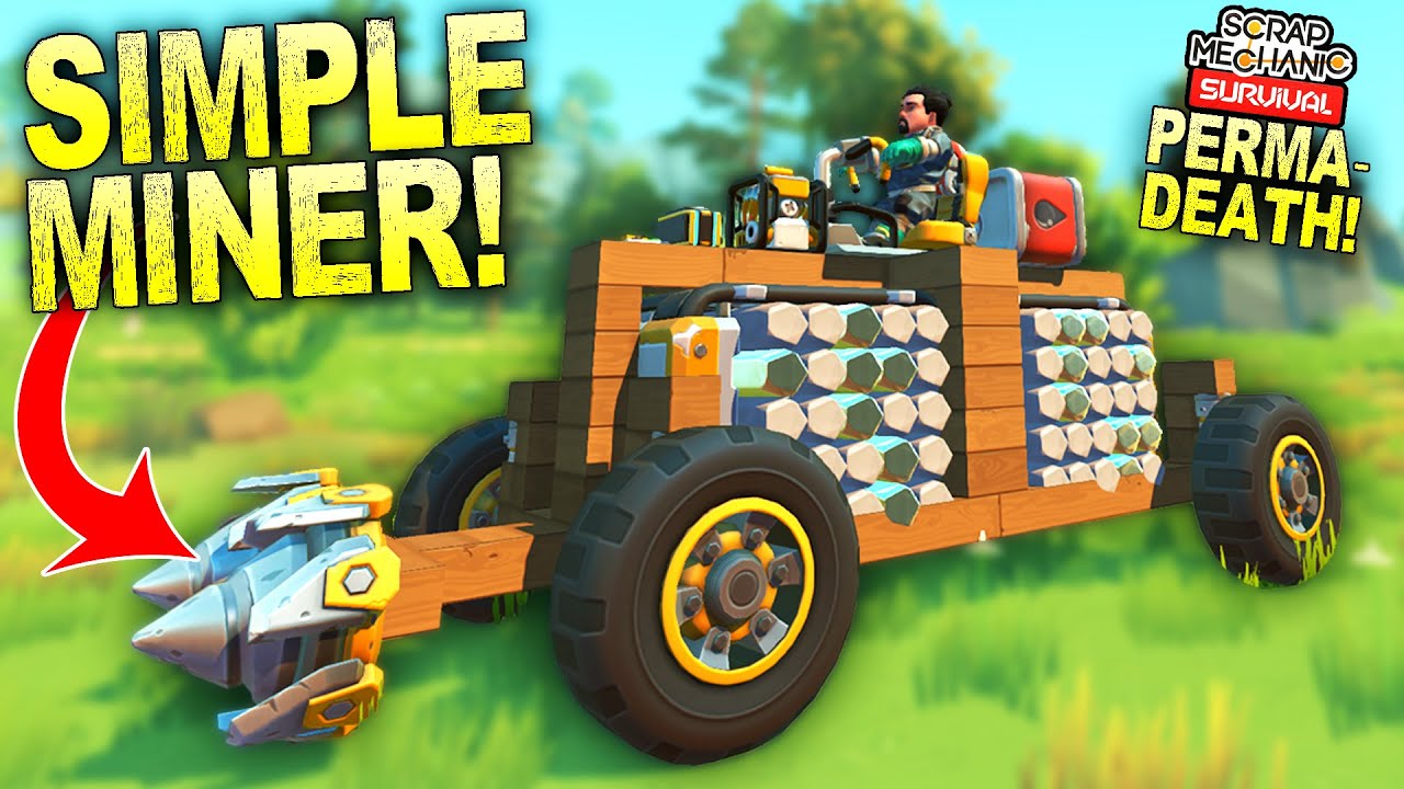 I Made a Low Cost Mining Vehicle For Metal Collection!  [PERMADEATH Ep 8]