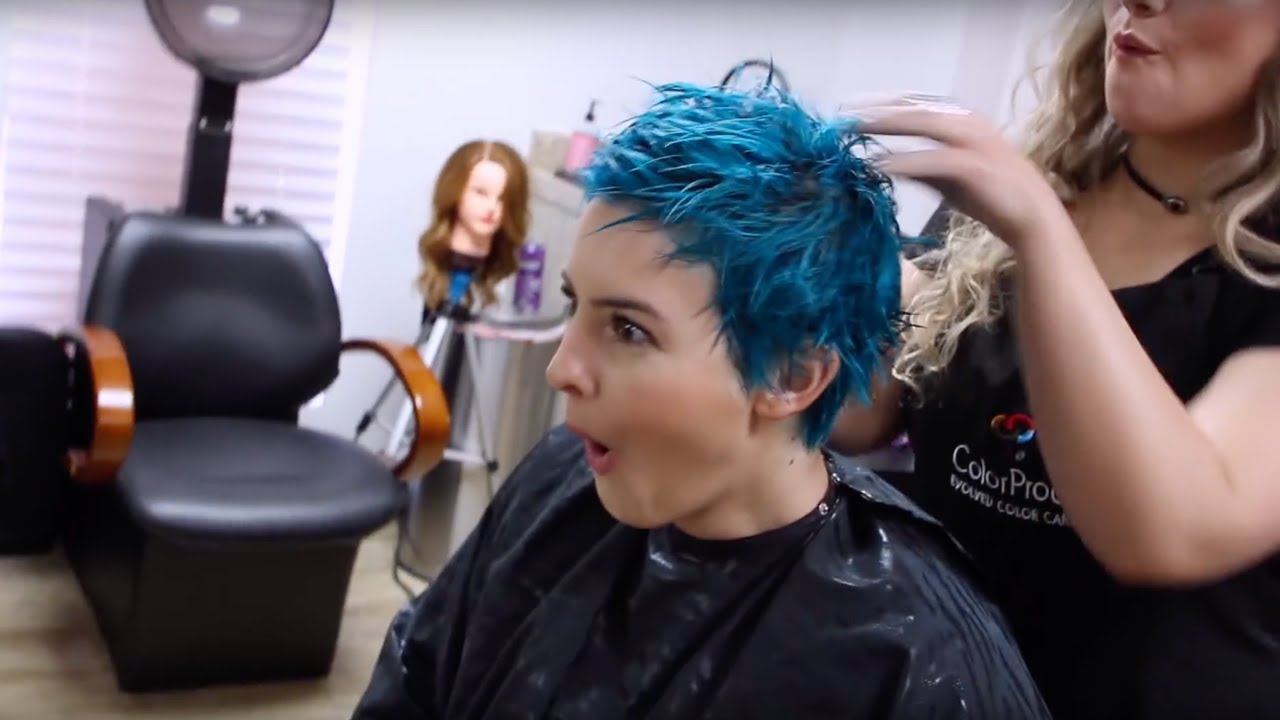 I DYED MY HAIR BLUE