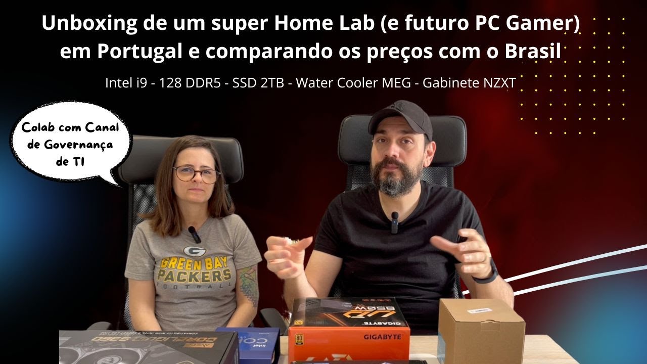 Unboxing de um super Computador Home Lab (futuro Gamer) e Comparação de Preços Portugal e Brasil