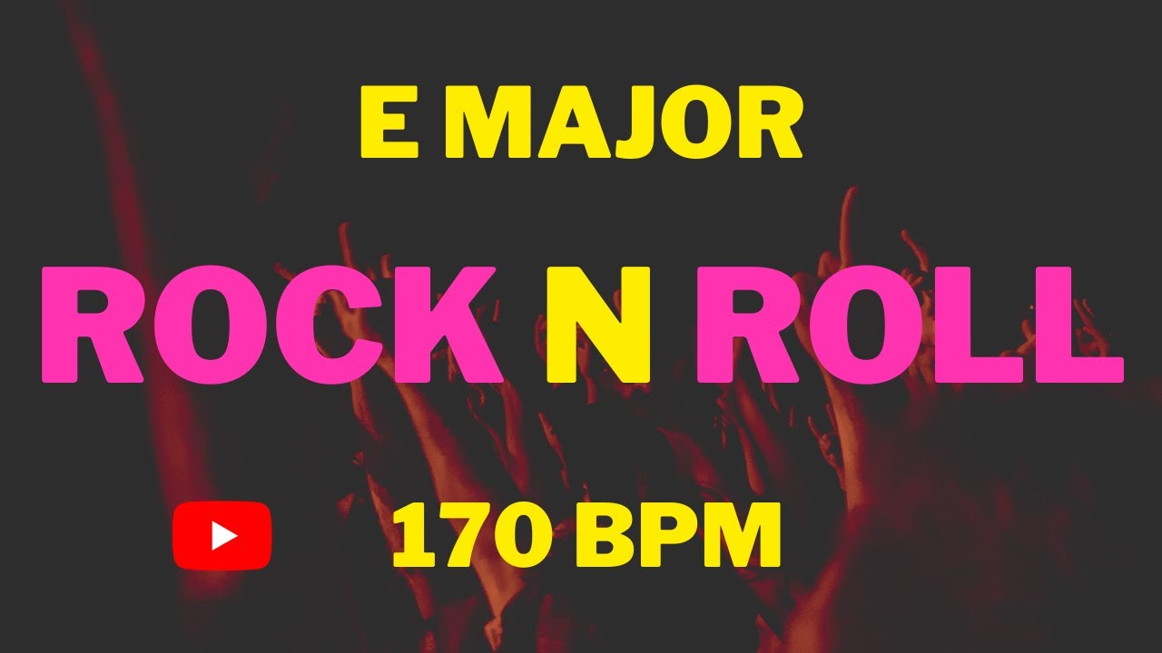 ROCK n ROLL  Backing Track - | E MAJOR | 170 BPM