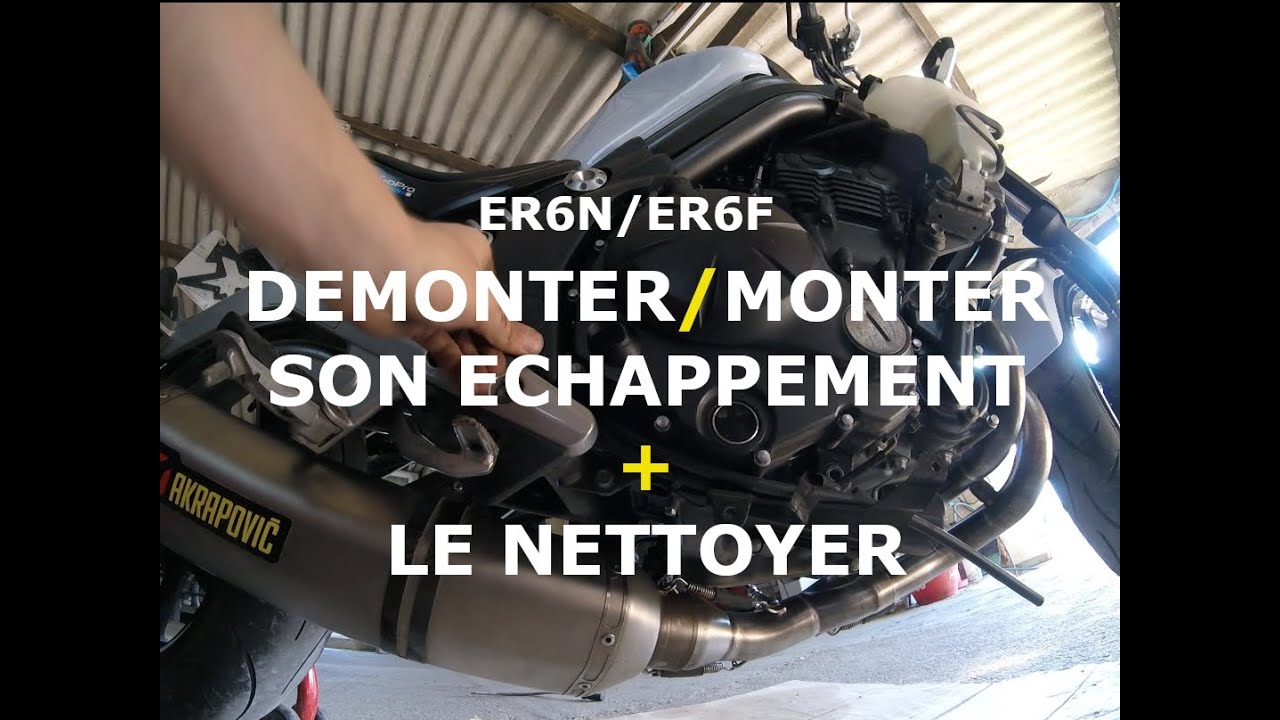 TUTO: COMMENT DÉMONTER SON ÉCHAPPEMENT POUR LE NETTOYER (ER6N)