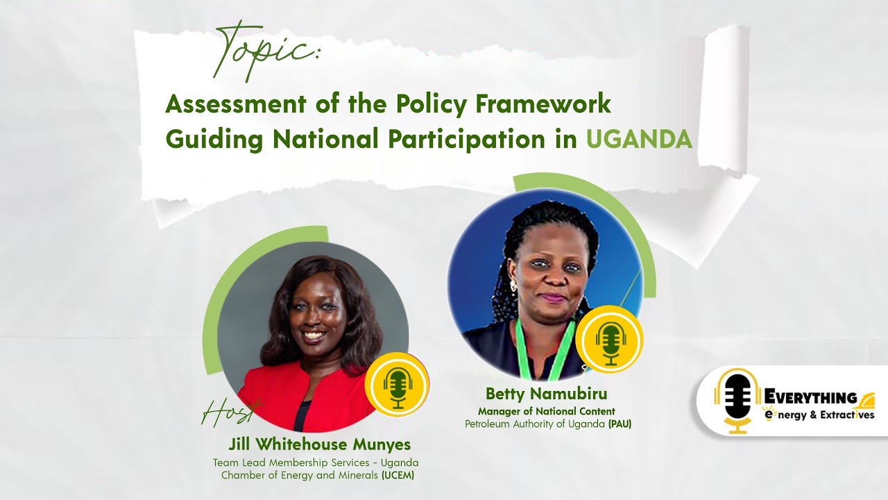 Assessment of the Policy Framework Guiding National Participation in Uganda. 
