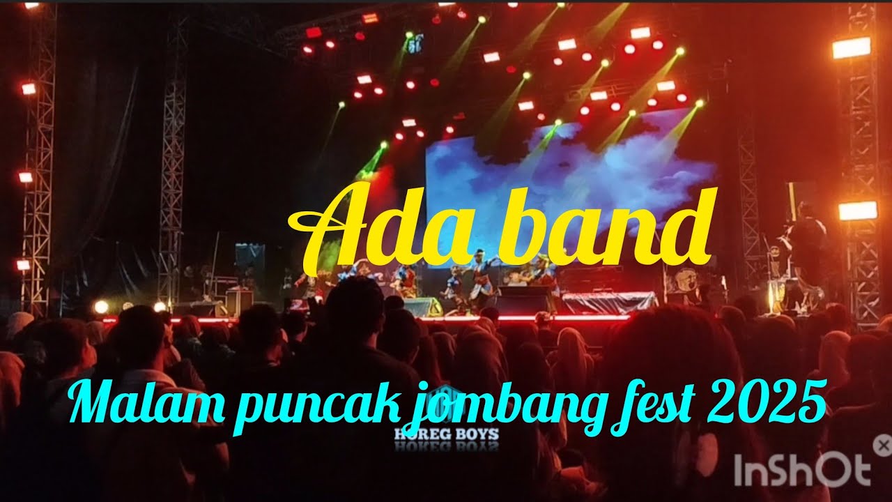 Malam puncak jombang fest 2025 bersama ada band ,twentynine dll.
