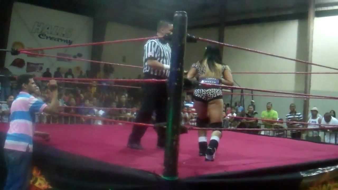 LA ROSA NEGRA VS LA MORENA NWA BATTLING BOMBSHELLS CHAMPIONSHIP DWE HONOR & GLORY MARCH 10, 2013