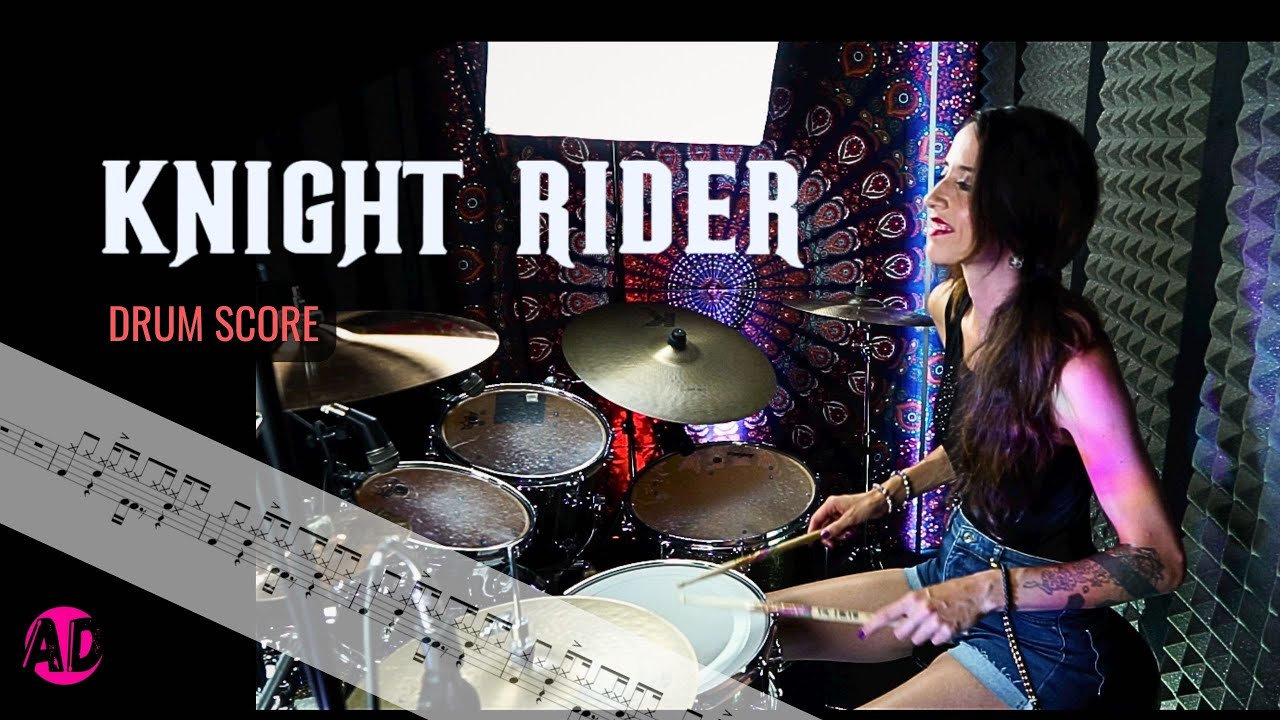 Knight Rider - Theme - Drum Cover (drum Score)