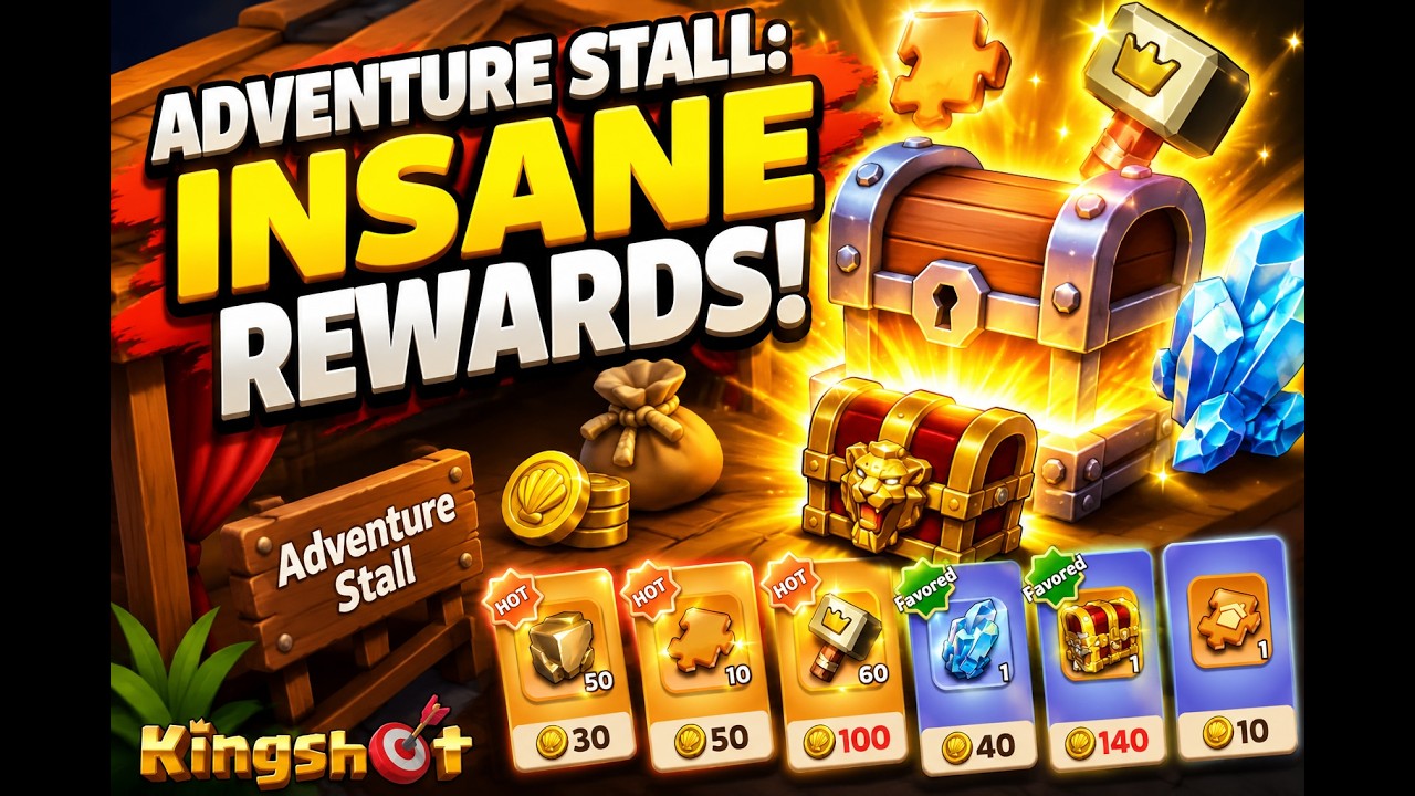 Kingshot Adventure Stall: INSANE Rewards!
