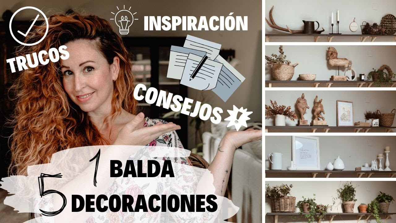 💡 5 Trucos ((Cómo DECORAR una ESTANTERÍA)) Paso a Paso
