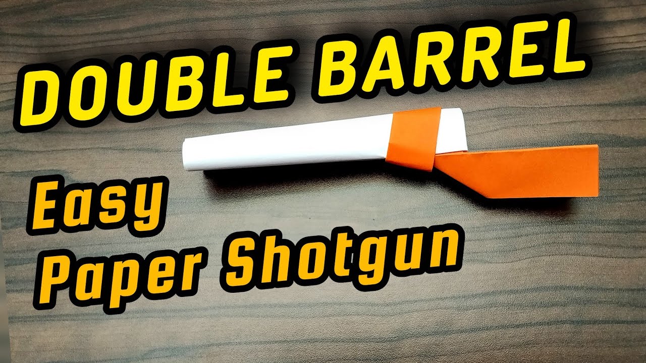 How to Make a Double Barrel Paper Shotgun | Easy DIY Paper Gun Tutorial
