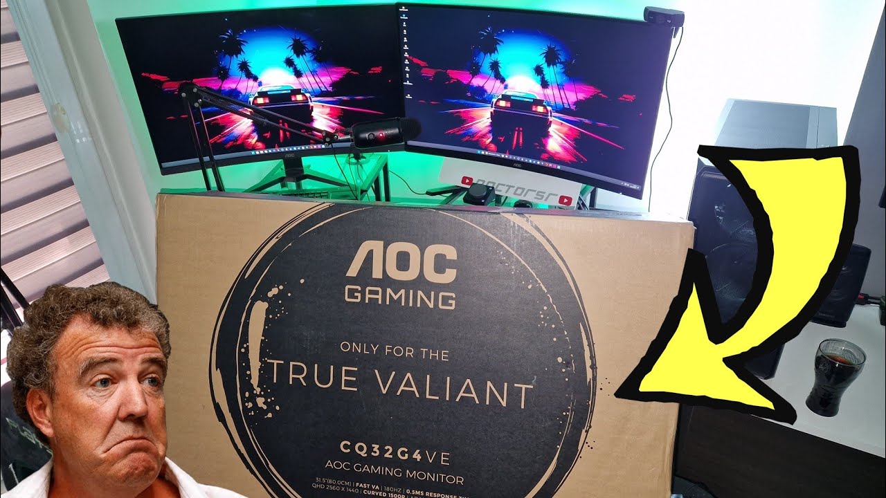 Nowy monitor AOC Gaming 32cale 180Hz 2k HDR 0.5ms CQ32G4VE