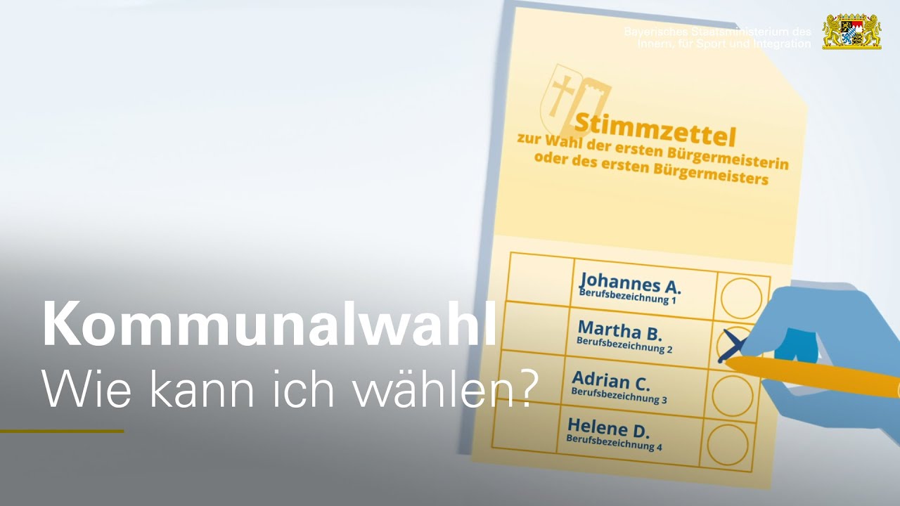 Kommunalwahl in Bayern