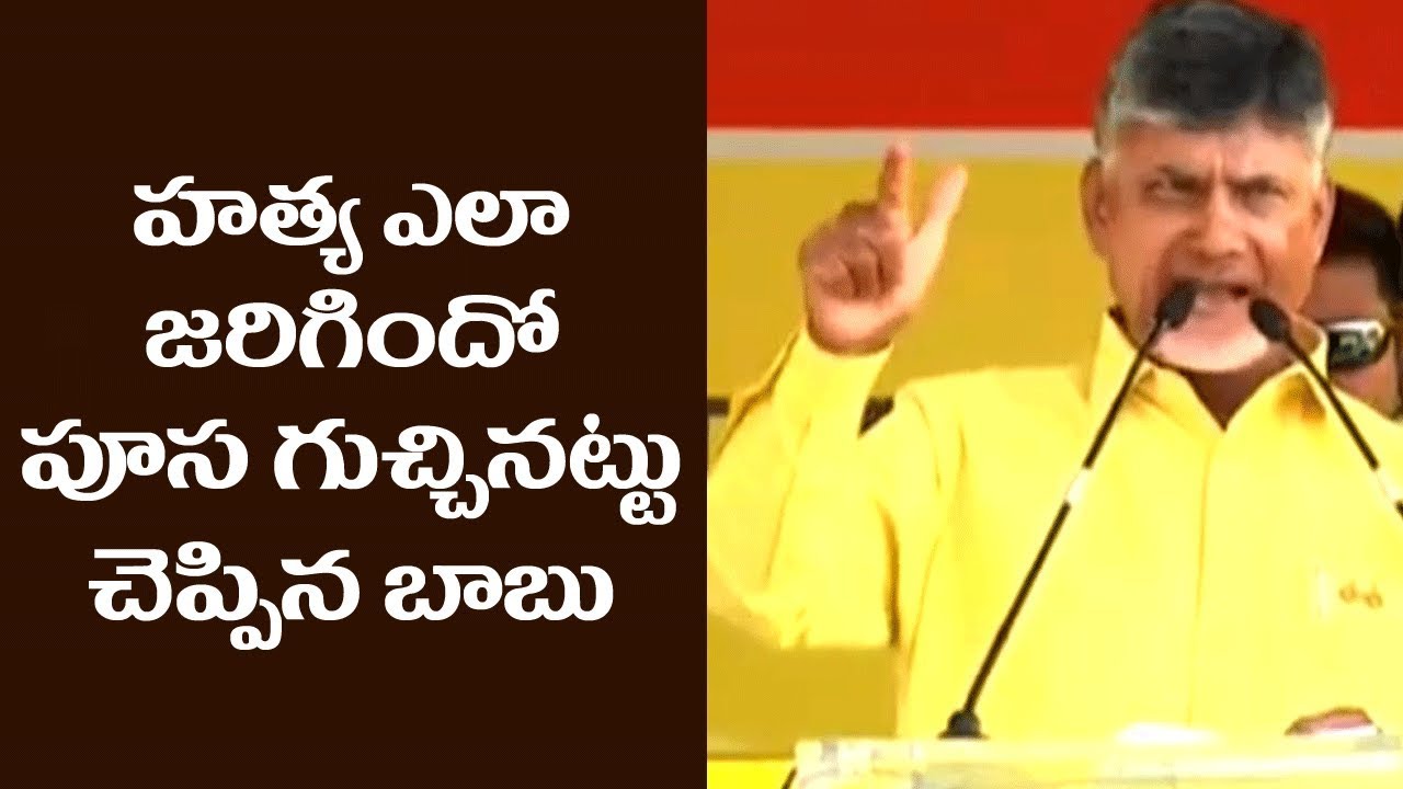 బెడ్ రూమ్ లో 2 లీటర్లు బ్లడ్ ఎందుకు కడిగారు | Chandrababu Comments on YS Vivekananda Reddy Incident