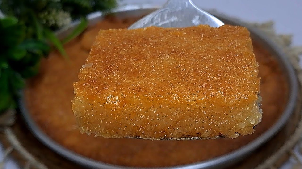 احلي من البسبوسه وف5دقايق بس هتعمليها❗️بسيمه دايبه ومرمله وناجحه من اول مره❗️جربيها هتنبهري بجمالها👌