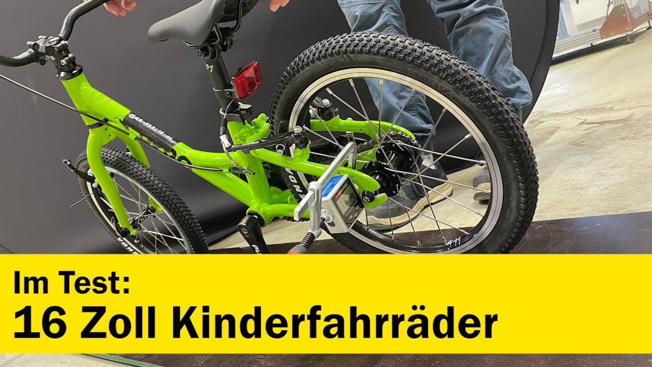 14 Kinderfahrräder (16 Zoll) im Test - ein Modell fällt durch | ÖAMTC
