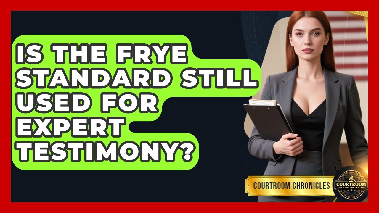 Is The Frye Standard Still Used For Expert Testimony? - Courtroom Chronicles