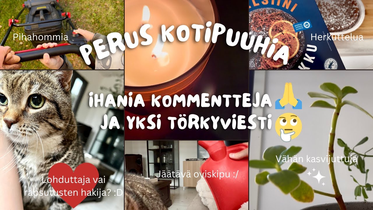 Ihania kommentteja ❤️ + yksi kamala törkyviesti | Perus kotipuuhia & järkyttävä oviskipu