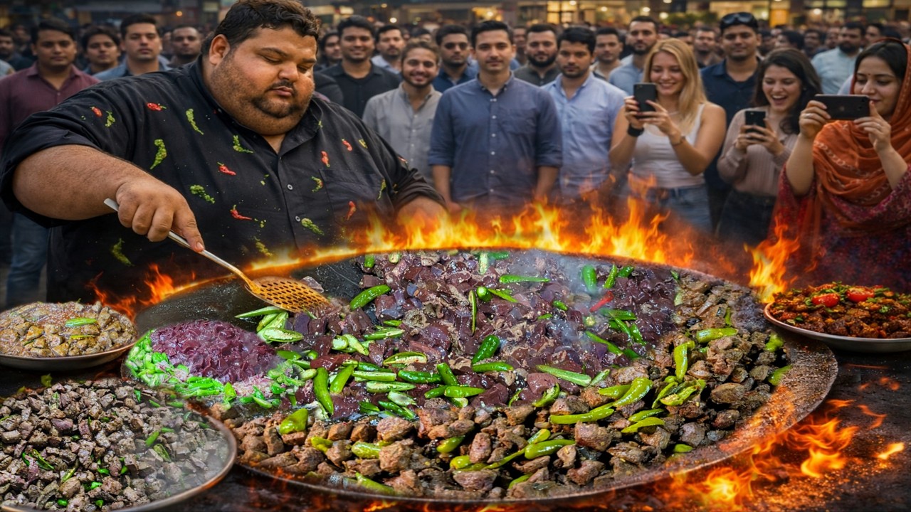 MUTTON TAWA KALEJI FRY ON WOOD FIRE 🔥 | MUTTON LIVER FRY RECIPE | BEST PAKISTANI KALEJI FRY RECIPE