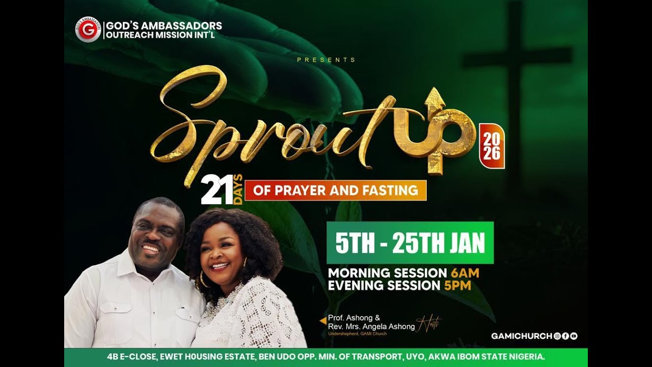 SPROUT UP 26' | SET APART FOR GOD'S GLORY | REV. MRS. ANGELA ASHONG | DAY  18 EVENING
