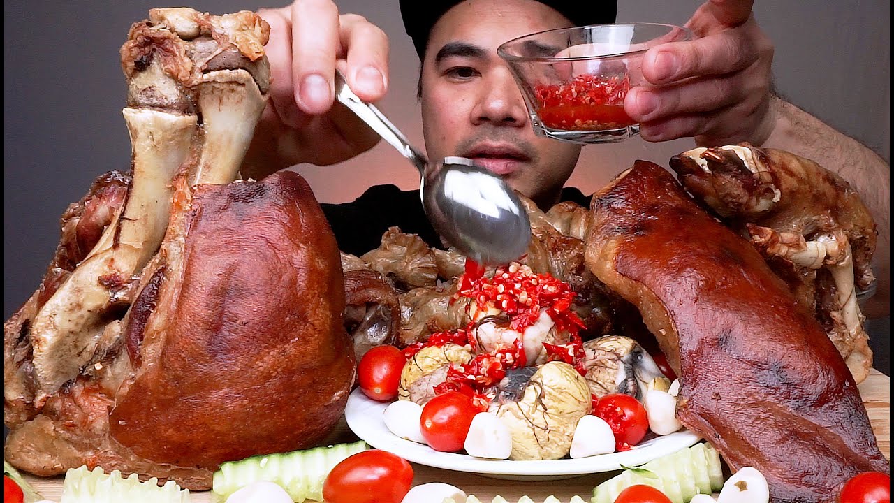 LECHON BABOY | ROASTED PIG | MUKBANG ASMR