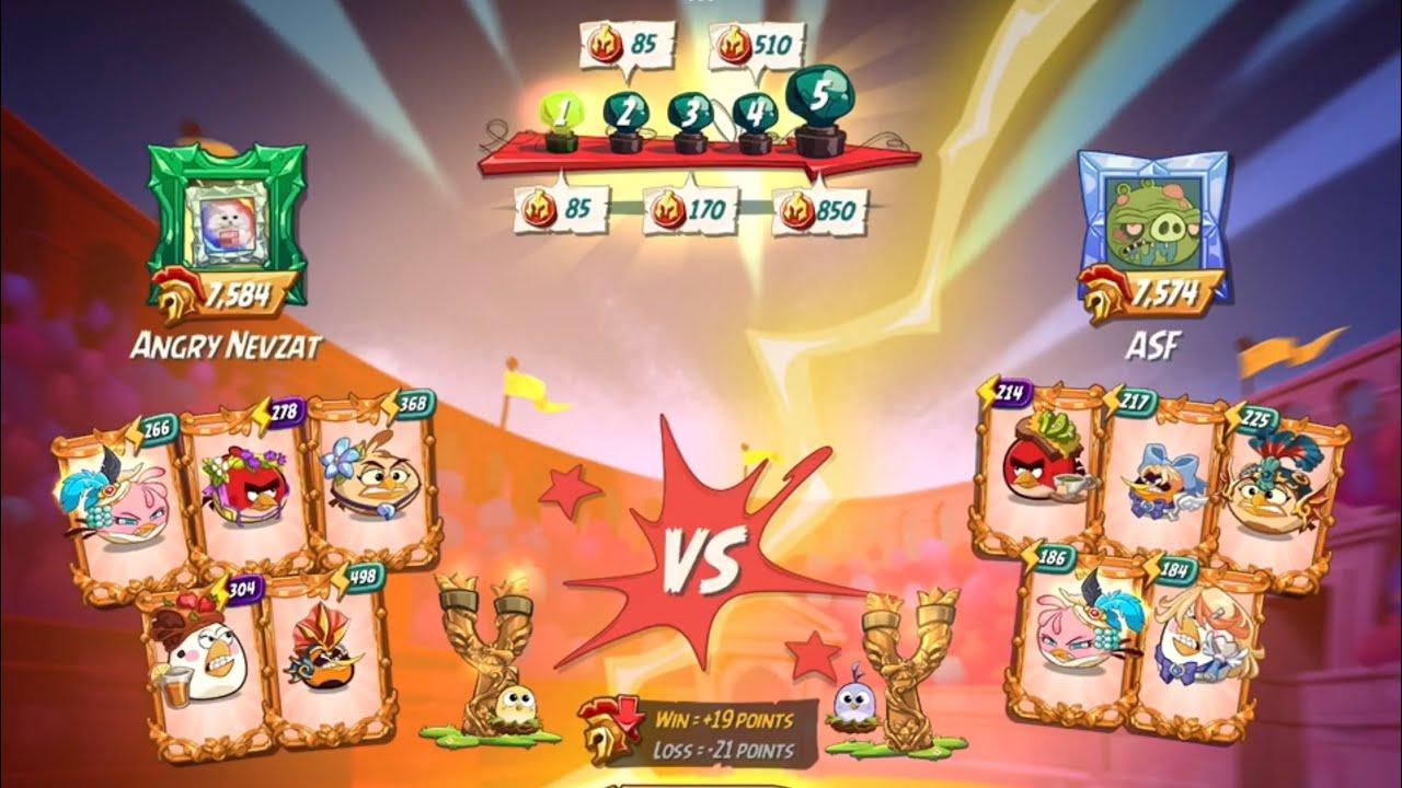 Arena Master League - Battles for the Daily Streak - Angry Birds 2