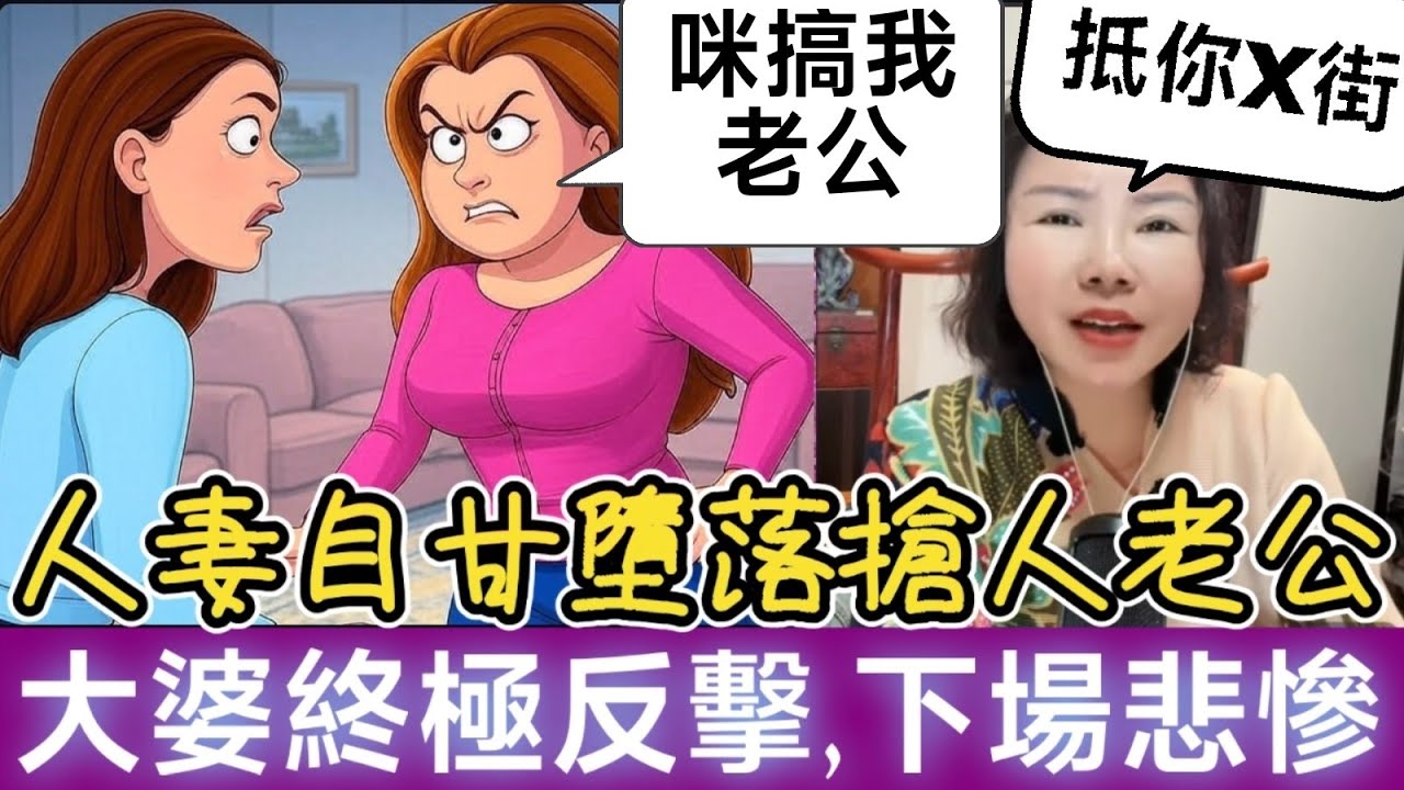 人妻自甘墮落，搶人老公 挑釁大婆 搏上位，最後峰迴路轉，網友：抵你X街！| 小元徒弟,幸如感情 #小元姐姐 #小元情感分享 #廣東話