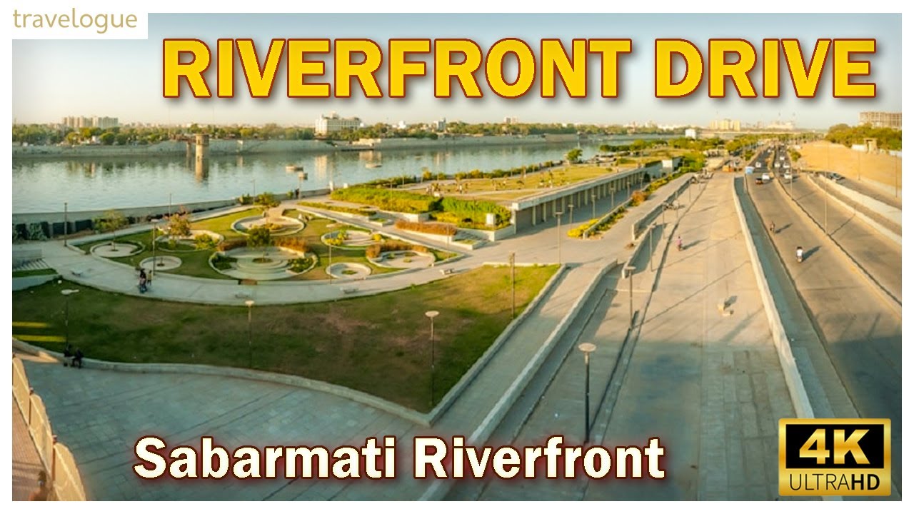 4K Ahmedabad Sabarmati Riverfront Drive | Sabarmati Riverfront Ahmedabad | Drive Through