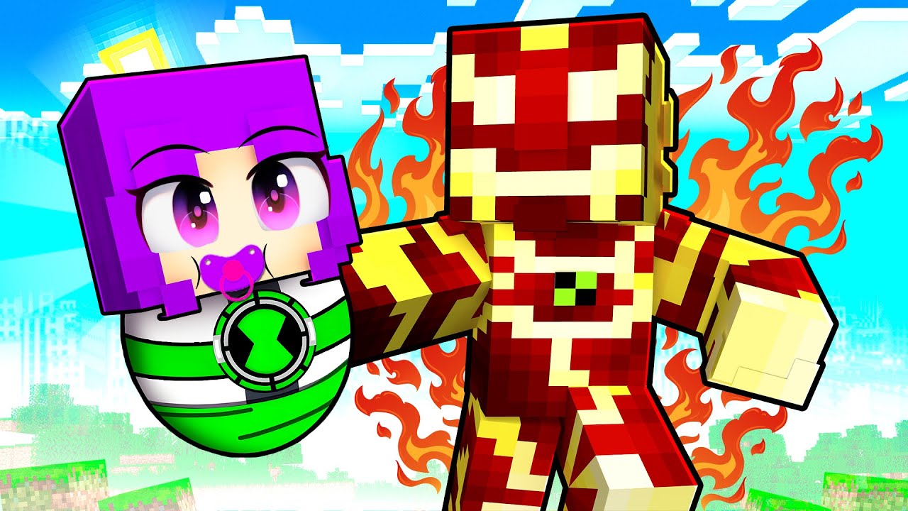 Minecraft'ta BEN 10 Tarafından Evlat Edinildim!