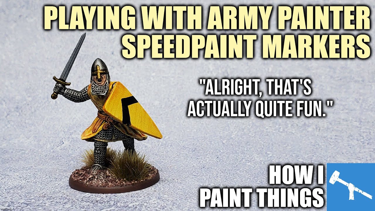 Army Painter Speedpaint Markers & Victrix Foot Knights: Messing With New Toys! [How I Paint Things]