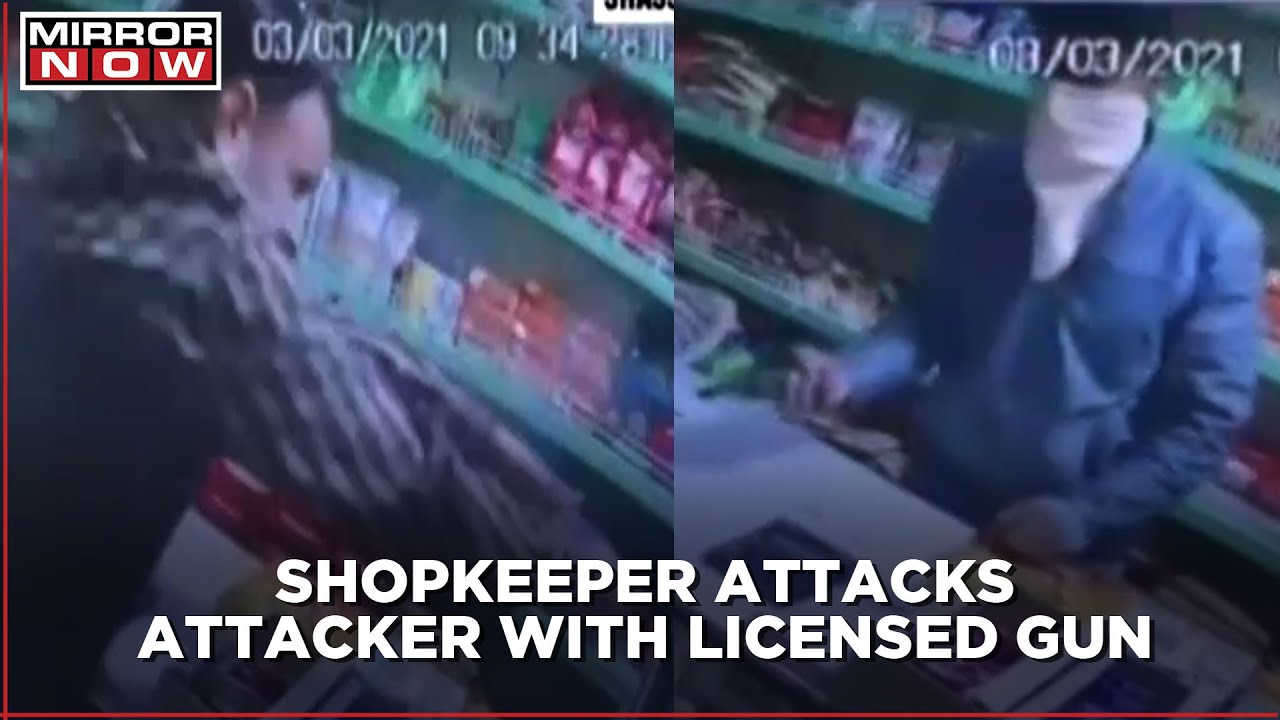 Caught on Camera | Shopkeeper fires at his attacker with licensed weapon in Jhajjar district
